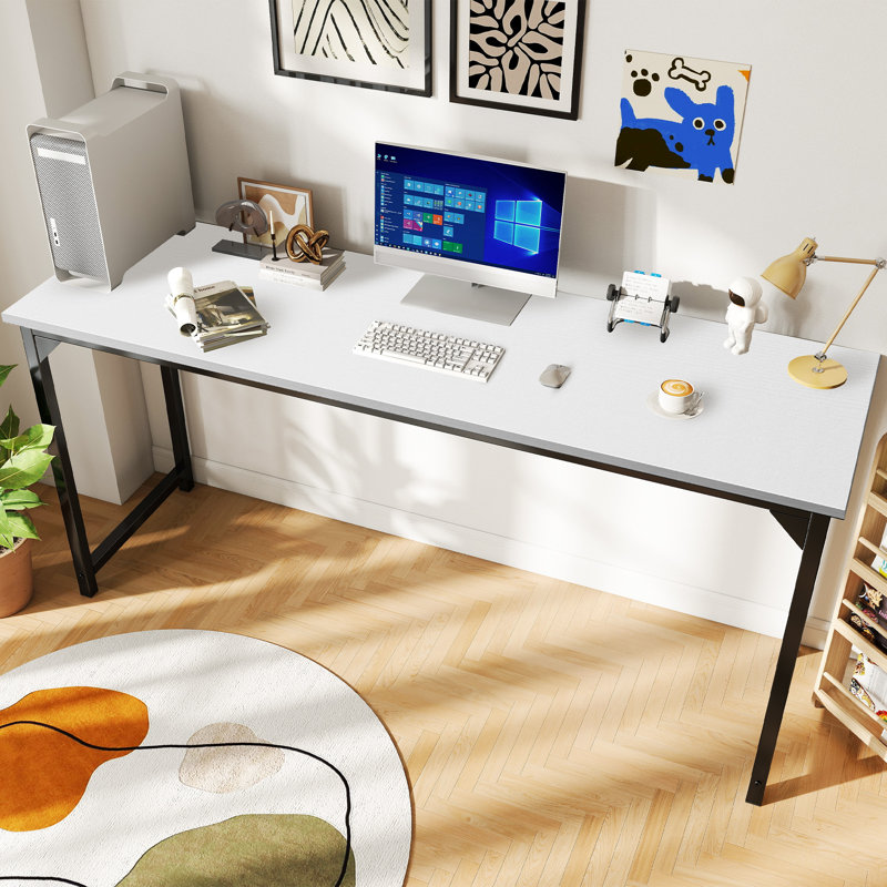 63 Inch Writing Desk, White