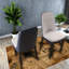Ensembles de table de salle à manger en MDF moderne avec chaises en polyuréthane crème pour la maison et la cuisine