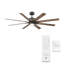 Renegade 8 - Blade Outdoor Integrated LED Smart Standard Ceiling Fan with Remote Control and Light Kit Included-48482673-48482676-48482678