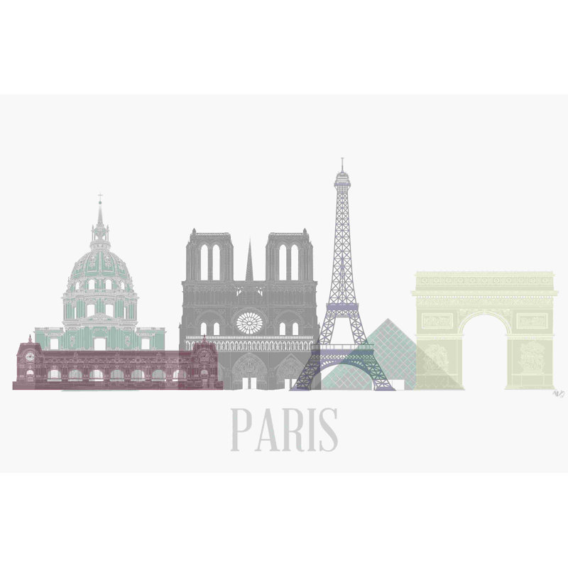 Horizon de Paris, H 8 po x l 12 po