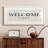 Welcome To Our Home - Matted and Framed Under Glass, Large Living Room Wall Art