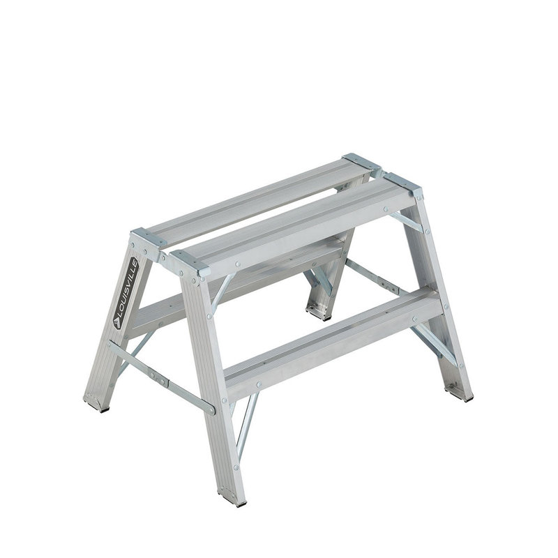 Échelle de louisville, 2 pieds, échelle de sawhorse en aluminium, type i, capacité de charge de 300 lb, l-2032-02