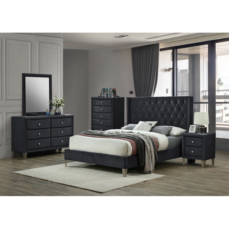 Ensemble de chambre avec lit-bateau 5 pièces
