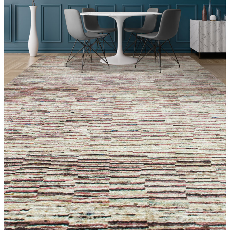 Hand-Knotted High-Quality Beige Area Rug