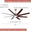Kenja 72'' Ceiling Fan with LED Lights-459741093