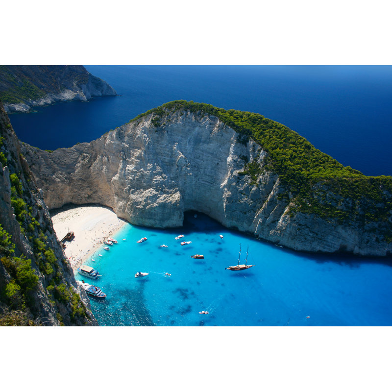 Navagio Beach by KellyISP - Wrapped Canvas Print, 30cm H x 46cm W x 3.8cm D