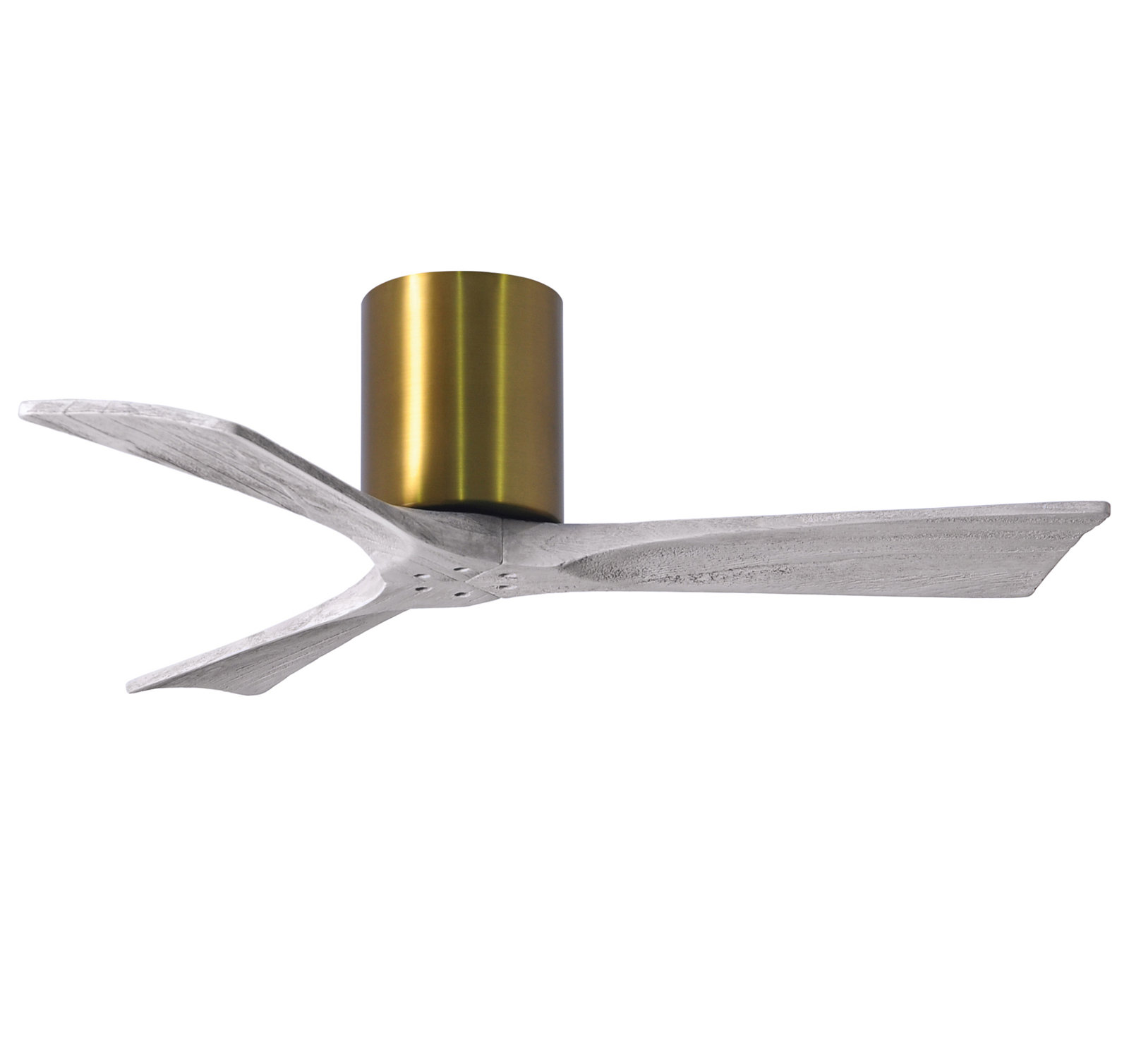 Olivier Ceiling Fan, Brushed Brass, Barn Wood Tone, 42"