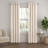 100% Blackout Textured Linen-Blend Grommet Curtain Set-2051873828-2081453298