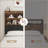 Metal Bed Frame with Bookcase Headboard-954584