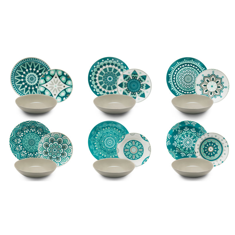 Mandala Piece Dinnerware Set - Service for 6