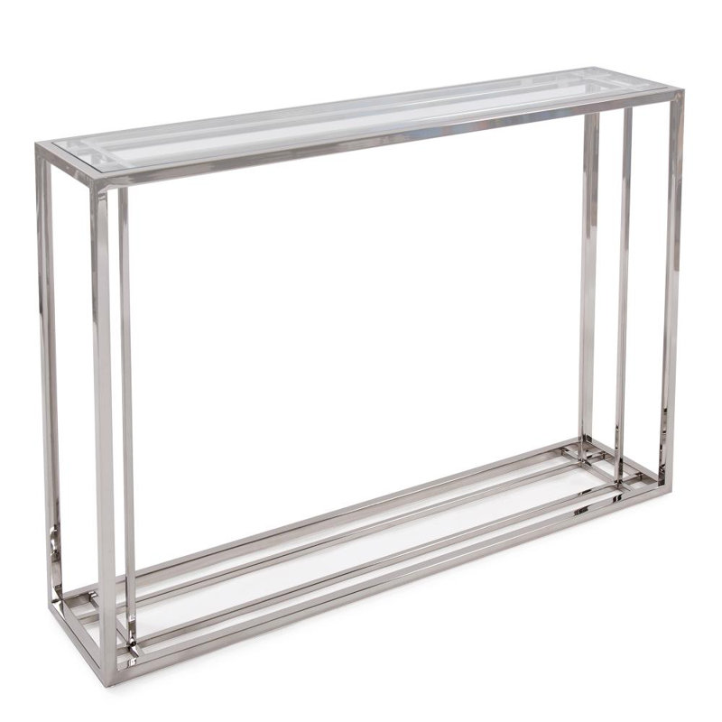 45'' Glass Top Console Table