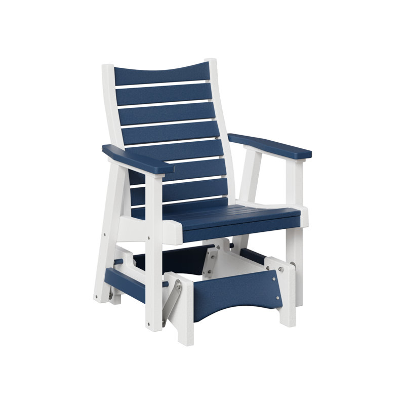 Fauteuil oscillant simple Berlin Gardens Bristol, Bleu marine / blanc