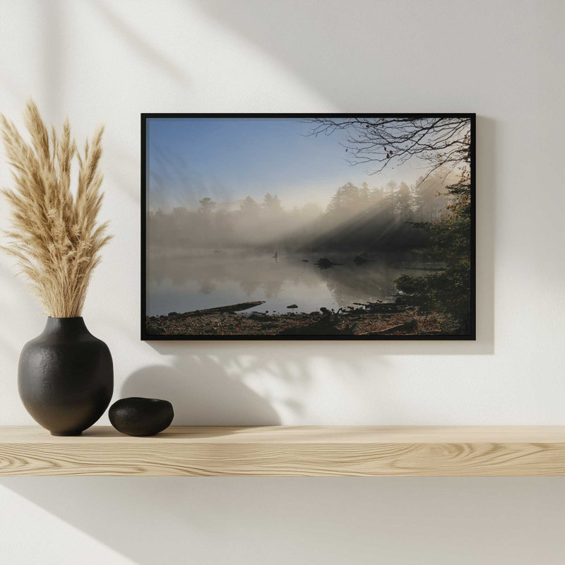 «Dawn's Embrace» par Lori Deiter, reproduction d'art, Black, 12 W x 8 H, Framed Print