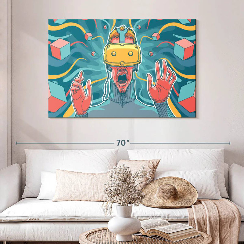 Senne Video Game, 32" H x 48" W