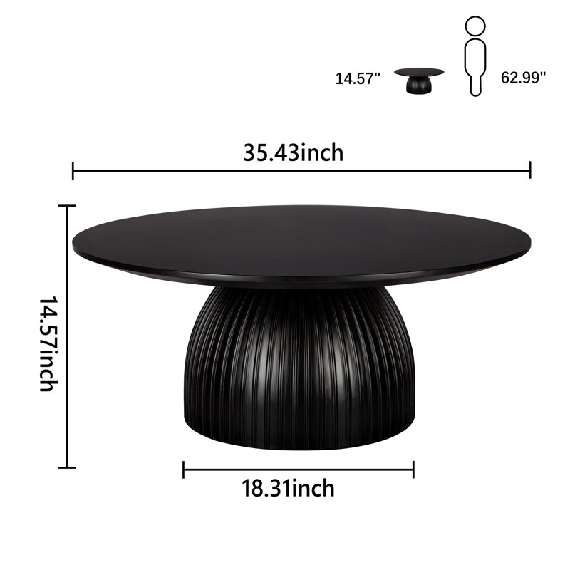 35.43" Round Coffee Table