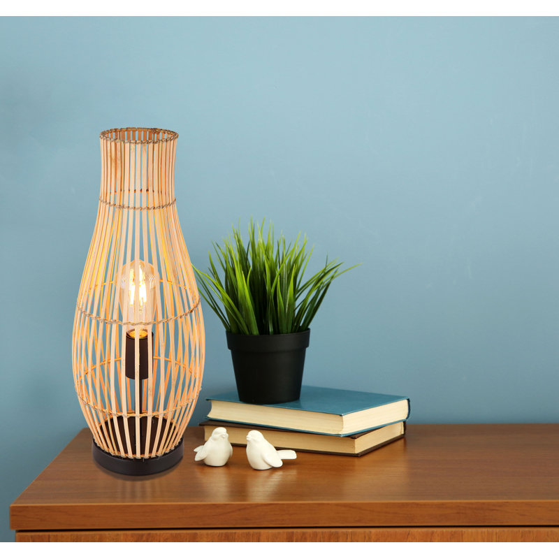 Amanollah Wicker/Rattan Table Lamp