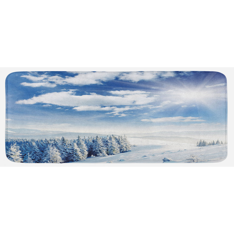 Rustic Polyester Kitchen Mat