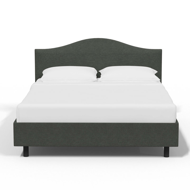 Eaucourt Upholstered Platform Bed, Classic Slate Linen, California King