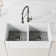 Edison 19" H 1-handle Pull-Down 2-Function Sprayer Touchless Kitchen Faucet