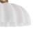2-Light Matte Pleated Glass Semi-Flush Mount