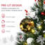Arbre de Noël artificiel pré-éclairé pour l'extérieur avec 70 branches