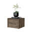 Table de chevet flottante murale brun foncé-1888739449