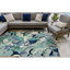 Tapis bleu touffeté à la main Walczak-421135538