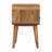 Solid Wood Newton Oak-Ish Nightstand, Brown-1888607746