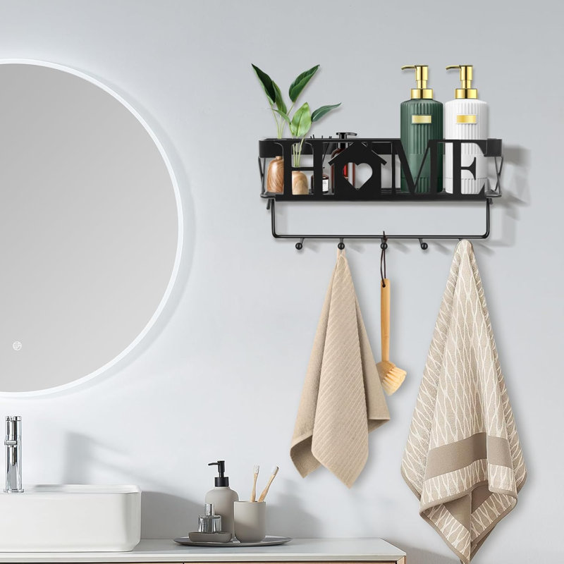 Reppert Metal Wall Organizer, Black