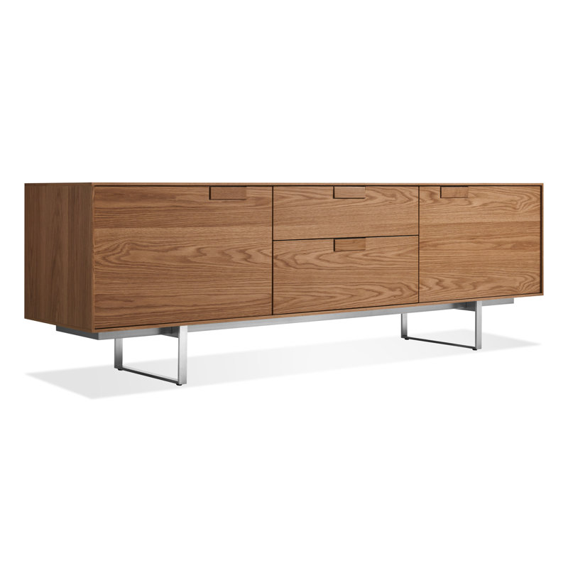 Series 11 Media Console, Walnut/Stainless Steel