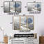 Ensemble de salon d'art mural campagne Blooms I - Cornflowers-748446094-748446100