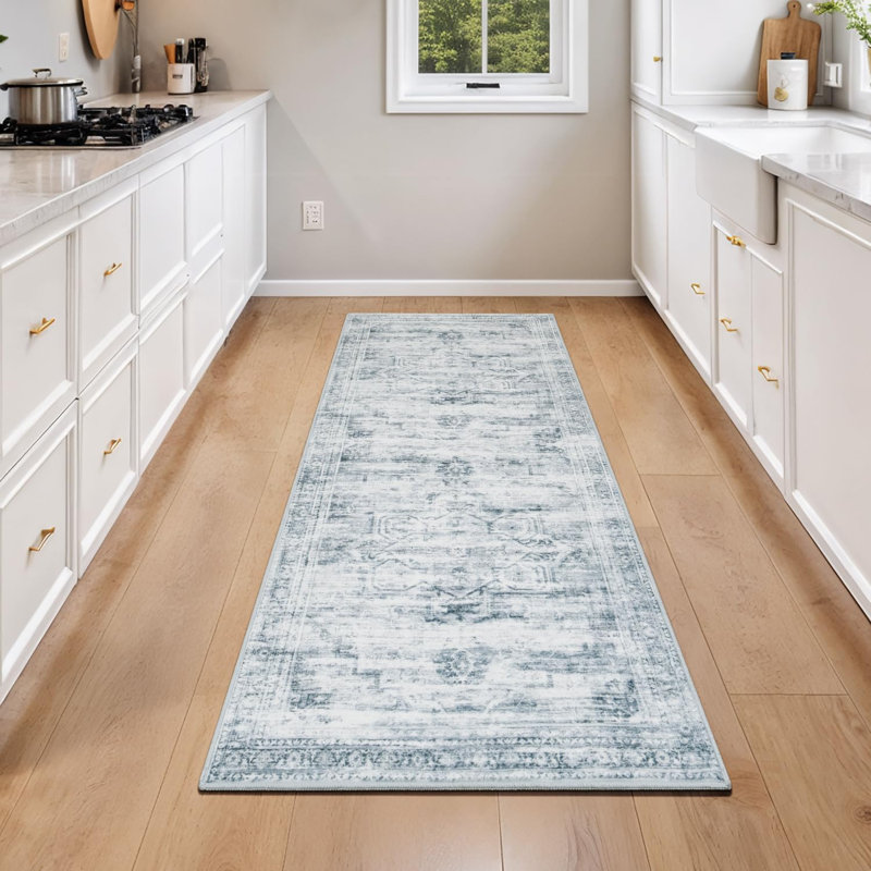 Tapis de couloir 2 pi x 6 pi gris, Gris