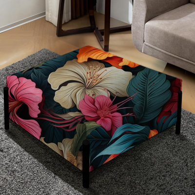 Tropical Paradise Botanical Paradise - Grand repose-pieds carré floral