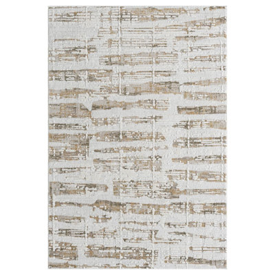 Modern Neutral Abstract Area Rug