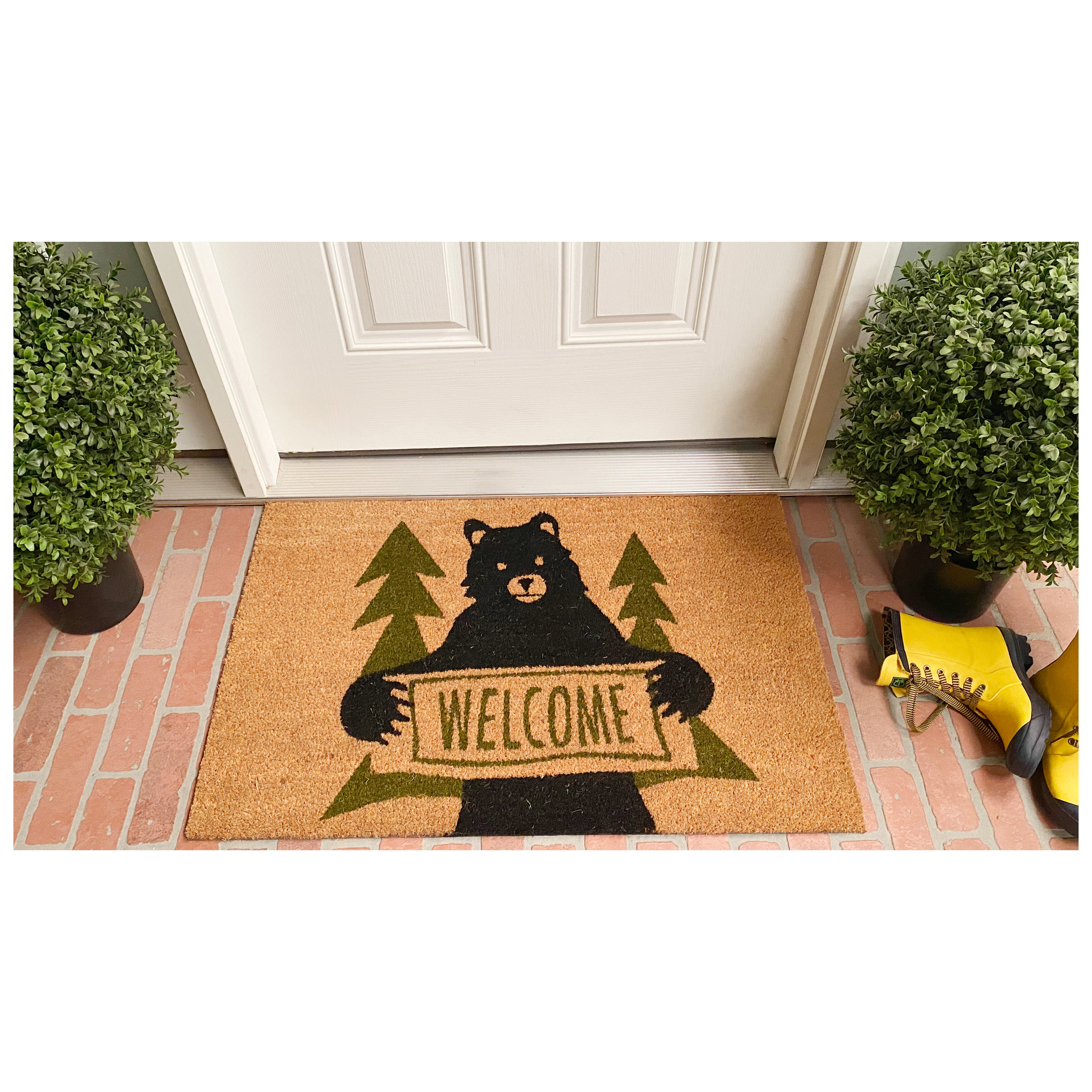 Winston Porter Non-Slip Animal Print Outdoor Doormat & Reviews