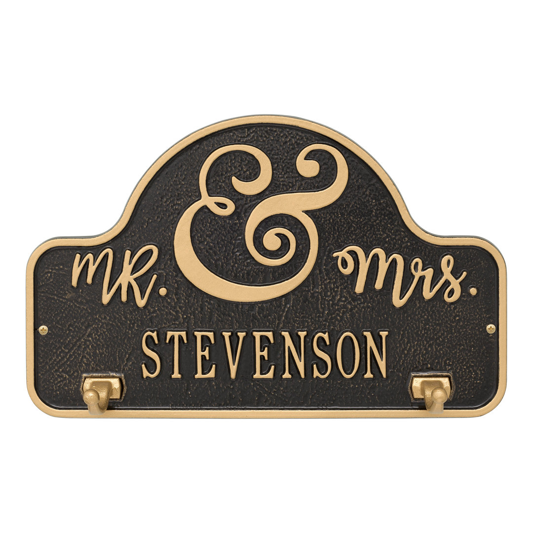 My Heart Personalized Wall Key Organizer with Key Hook Whitehall 