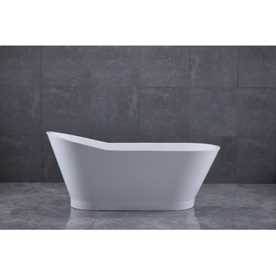 Toulouse 66.9'' x 28.3'' Soaking Acrylic Bathtub