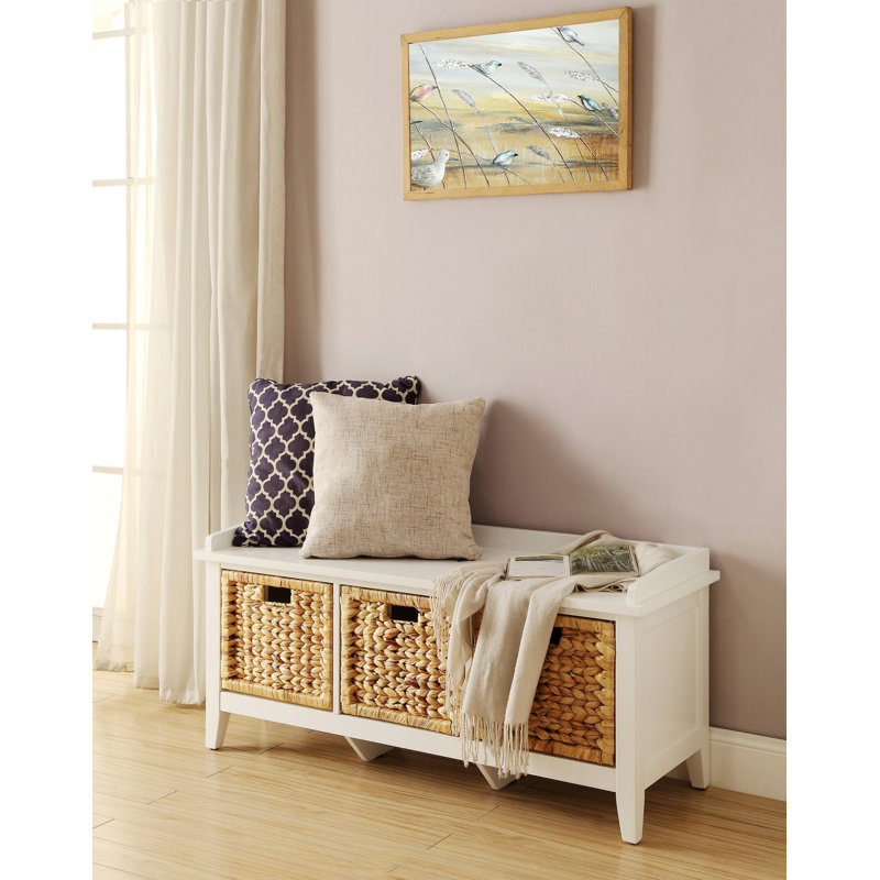 Banc avec rangement en bois