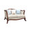 American solid wood European modern sofa Upholstered 59.4 " Loveseat