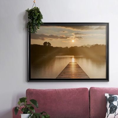 Sunrise Dock, reproduction d'art sur toile