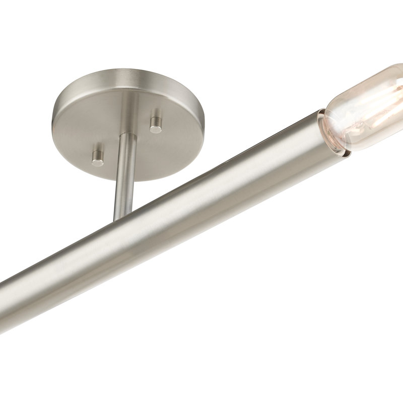 Margolf Semi Flush Mount, Brushed Nickel