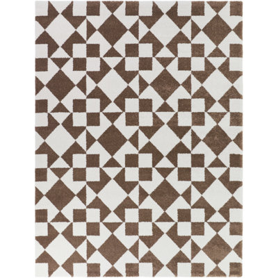 Tapis rouille / crème Guildford