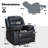 Manual Faux Leather Recliner Chair, Oversized Padded Single Reclining Sofa, Adjustable Recliner Lounge Chair for Living Room, Bedroom, Home Theater-114043481