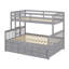 Bunk Bed With Trundle, Separable Bunk Bed With Drawers-1309977719