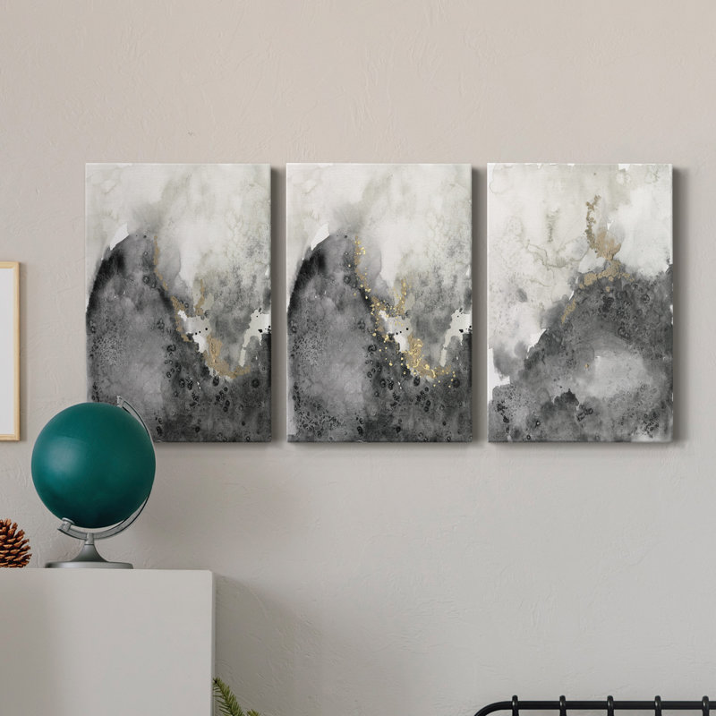 Wildlife Journal Collection - Ensemble de 3 peintures sur toile tendue, H 60 po x l 120 po x P 1 po