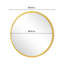 Miroir mural rond en verre trempé Evangerista-661991238-661991239