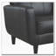 Fauteuil d'appoint à rail avec pieds cappuccino