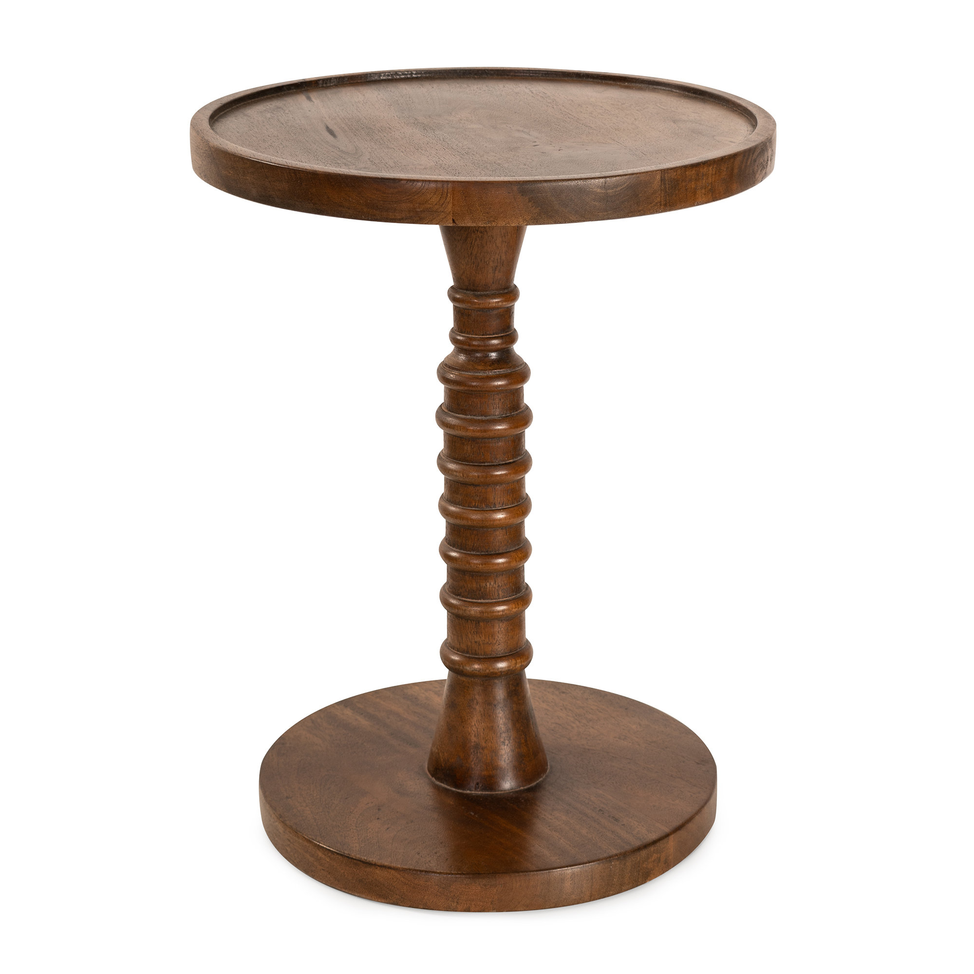 Linda Threaded Drink Table, Natural