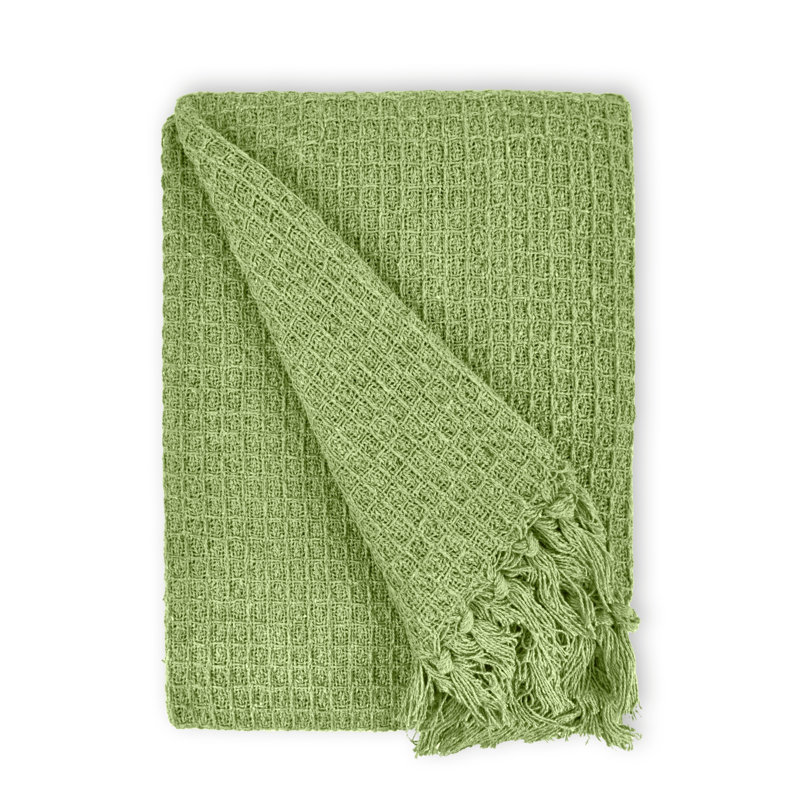 Vitela Throw Blanket, Pistachio, 178 x 254cm