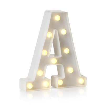 Klehm LED Alphabet Light Up Letters and Numbers